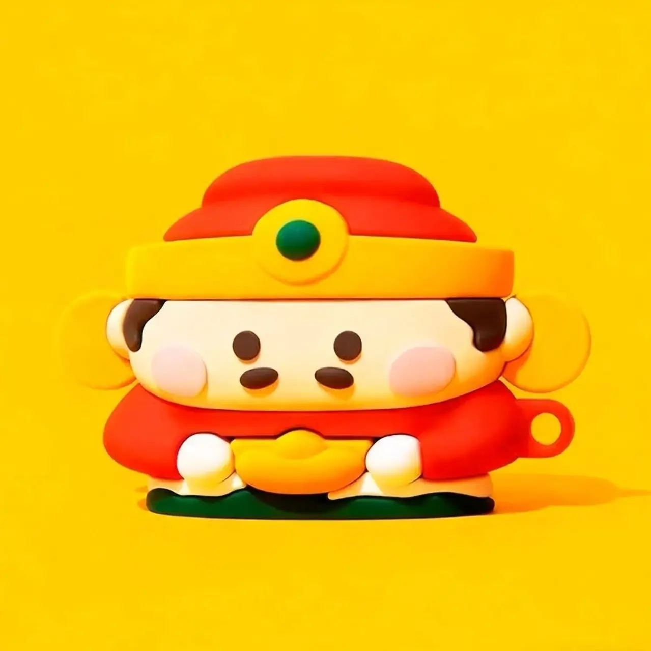 Cute Cartoon God Of Wealth Bluetooth Earphone