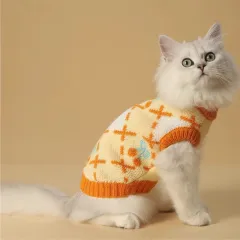 Cat Sweater Autumn-winter Warm And Thickening Windproof - Orange Cherry Sweater - View 1