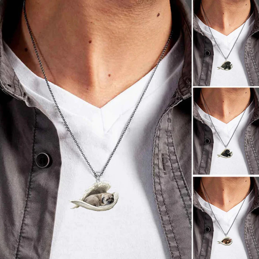 Pet Dog Acrylic Handmade Necklace