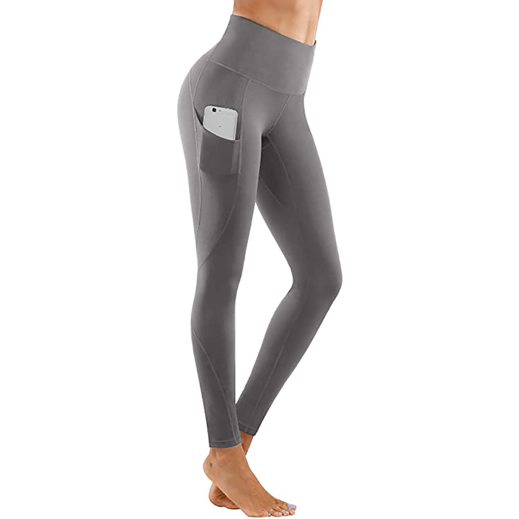 Title 5, Damen Fitness Leggings, uni, hoher Bund, Push-U...