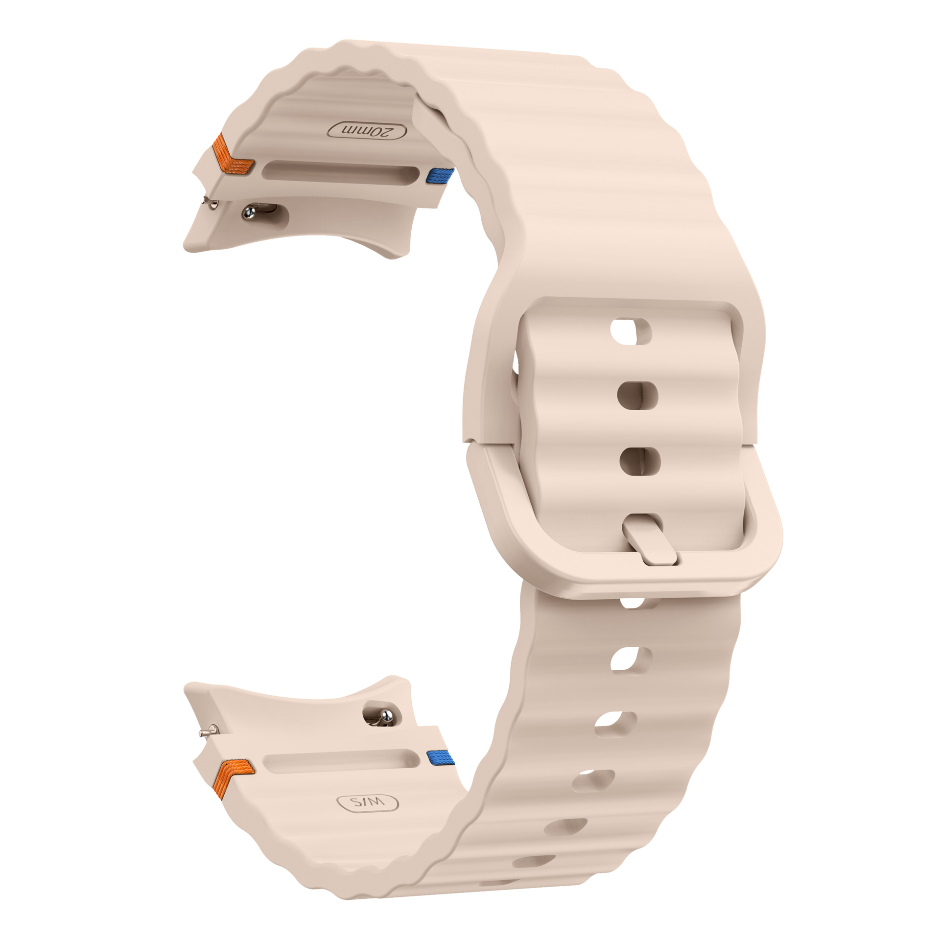 Title 2, Wave Style Stitching Silicone Strap