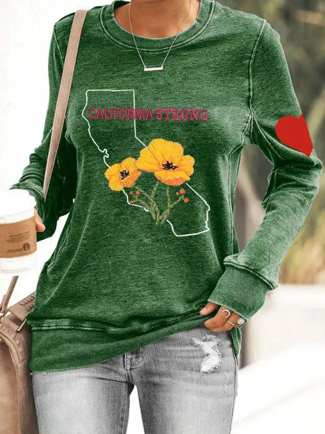 Casual Round Neck Women's Top Green - Shop at LoveMi
