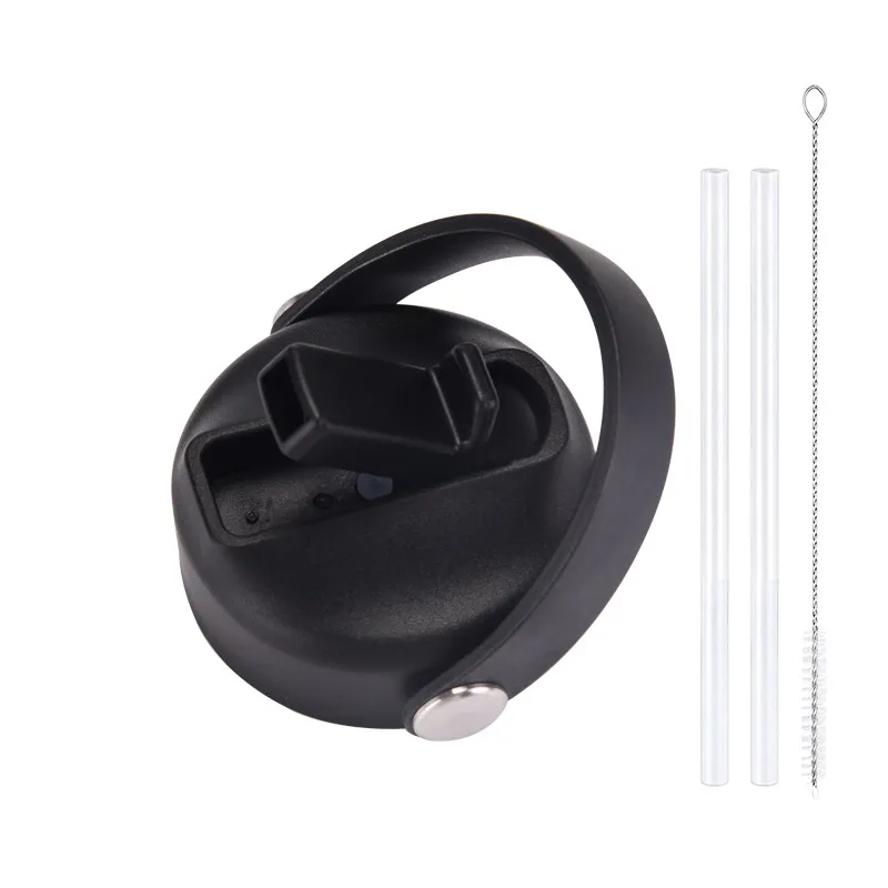 Portable Handle Outdoor Sports Water Cup Cover - Black
