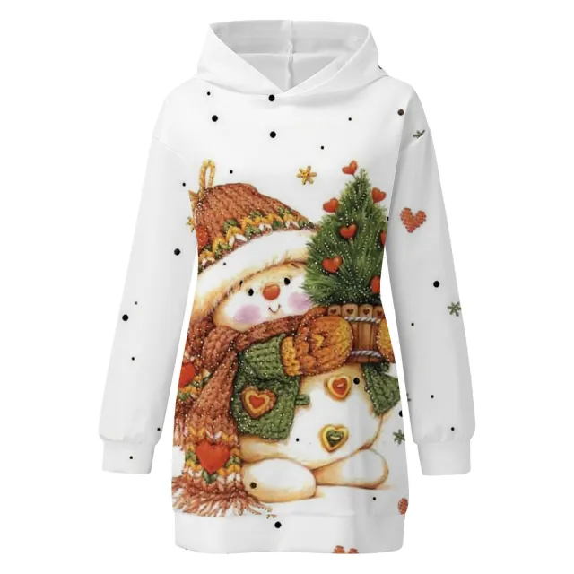 Christmas Print Hoodie Digital Printing Wyq0105Sm1044 M - Shop at LoveMi