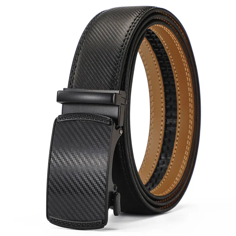 Automatic Buckle Leisure Business Belt Cowhide