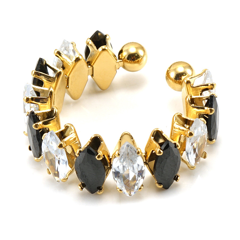 Stainless Steel Diamond Ring Female Special-interest Design