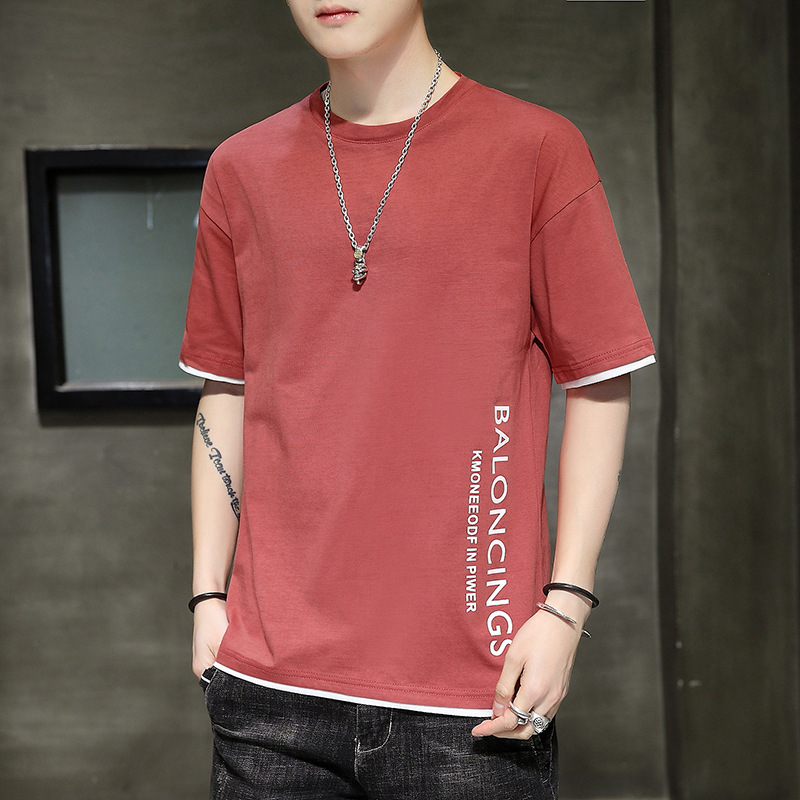 Men's Loose Casual All-Match Crew-Neck Short-Sleeve