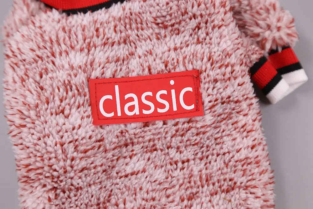 Lambswool Pet Dog Cat Autumn And Winter Sports Two Feet Warm Clothes