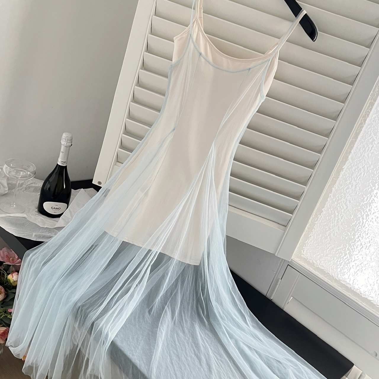 Mint Green Atmosphere Mesh Dress