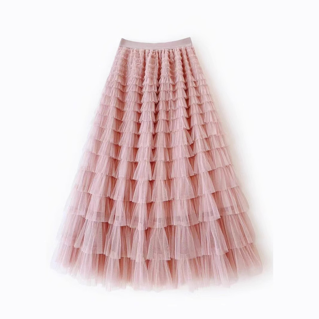 New Mesh Cake Skirt For Women Spring Style