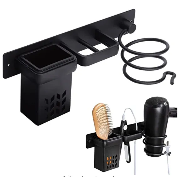 Bathroom Hair Dryer Storage Bracket Type A Leaf Type - Shop at LoveMi