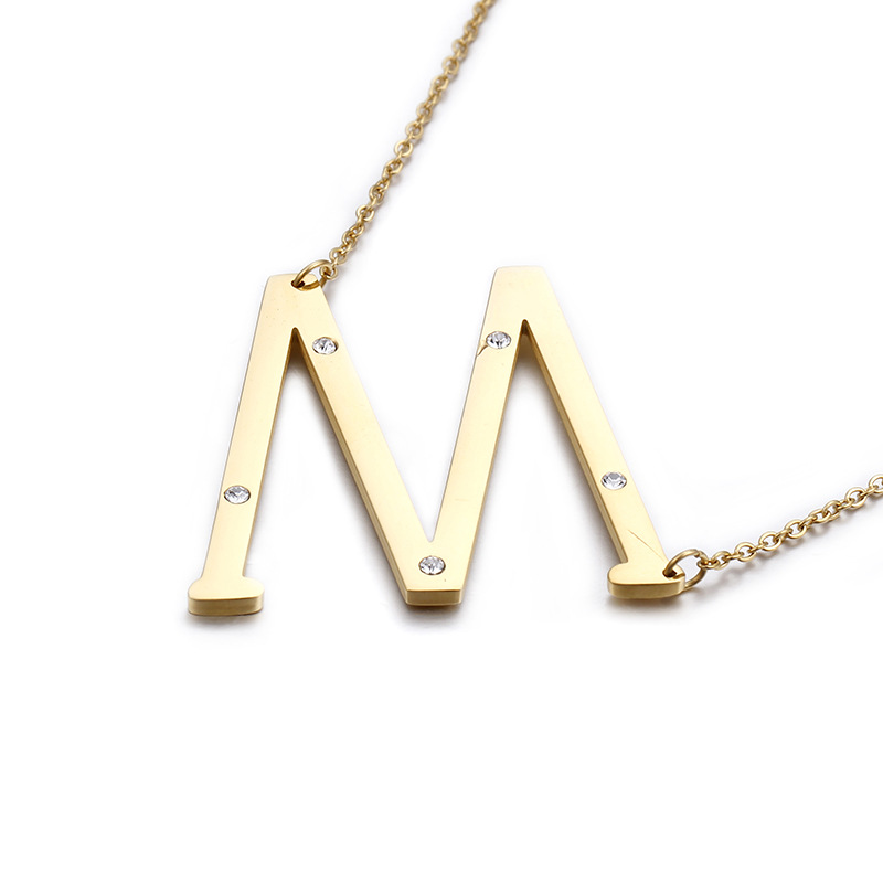 Gold-Tone Letter Necklace, picture 11 of 12