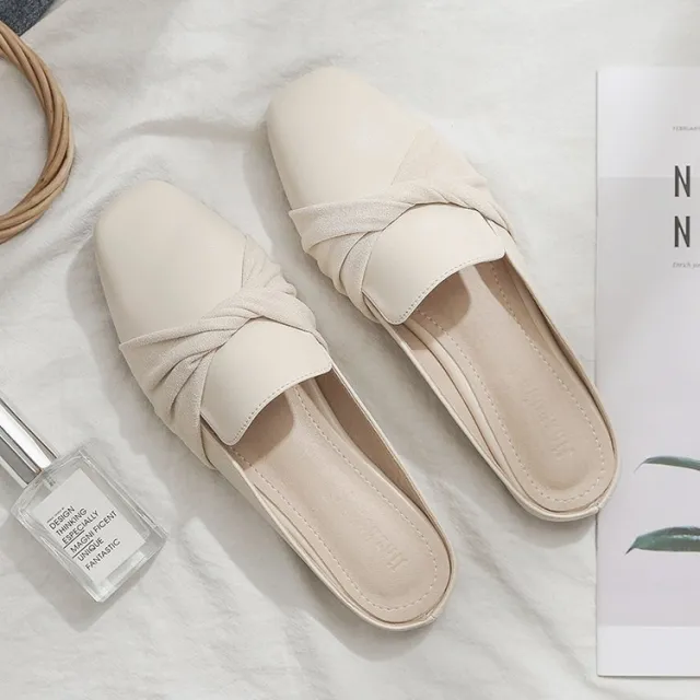 Closed Toe Sandals Women's Outer Wear Fashionable All matching Apricot - Shop at LoveMi