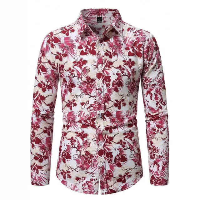 Men's Shirt Anti Wrinkle Casual For Youth In Spring And Autumn Pink - Shop at LoveMi
