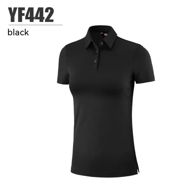 Women's Golf Fashion Sports Short Sleeve Black - Shop at LoveMi