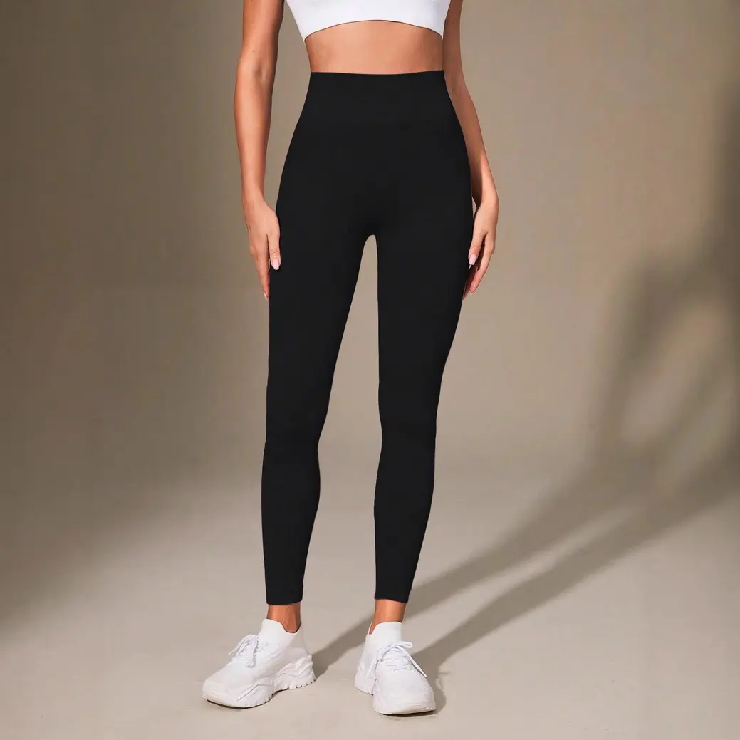Yoga Wear Slimming Solid Color Simple Tummy-Control