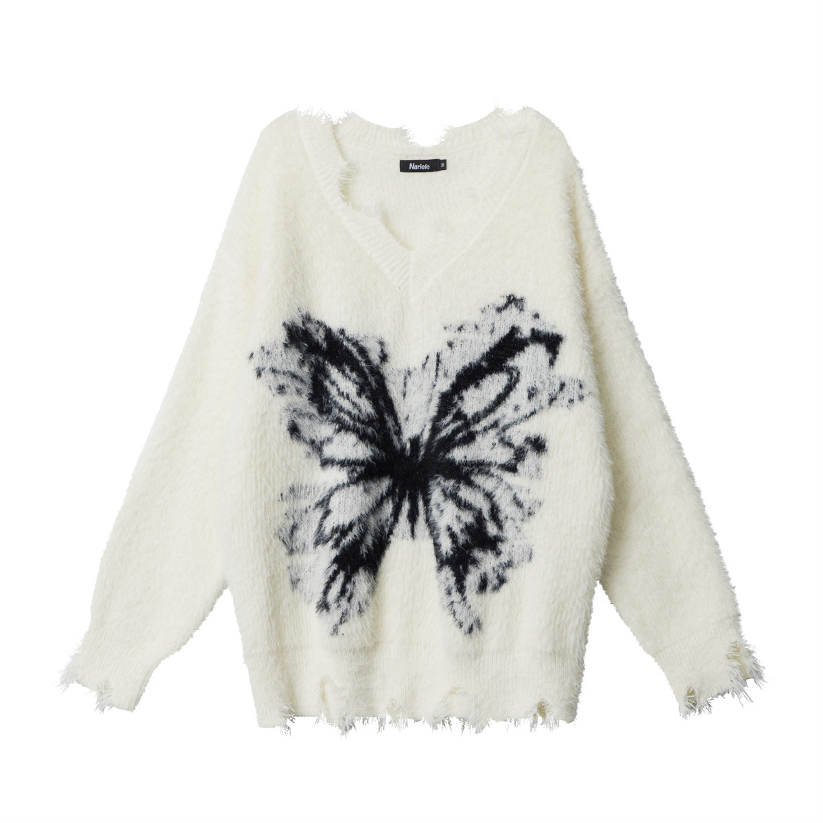 Women's Fashion Butterfly Sweater Loose Top