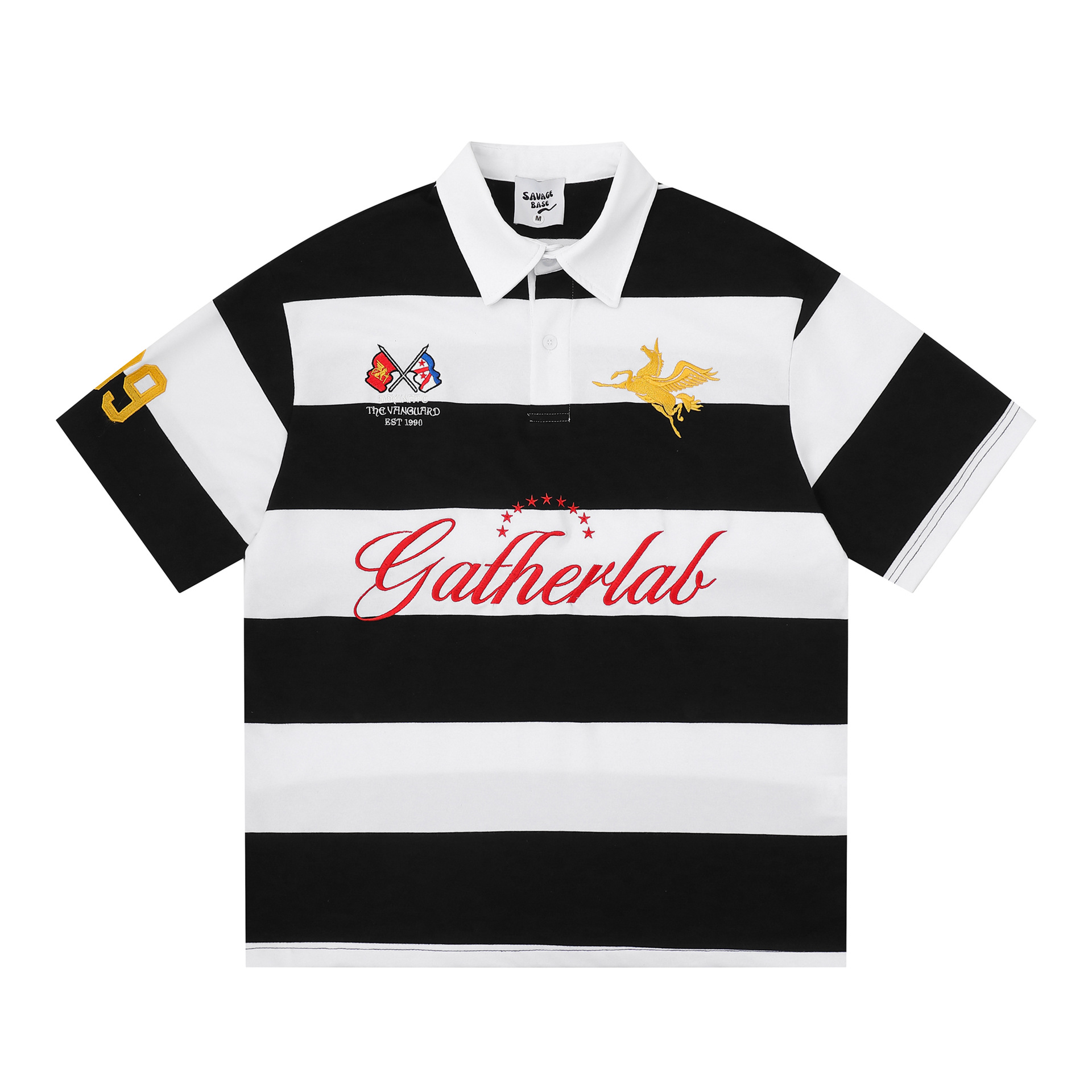 American-style Retro Trendy Minimalist Striped Lettering product image