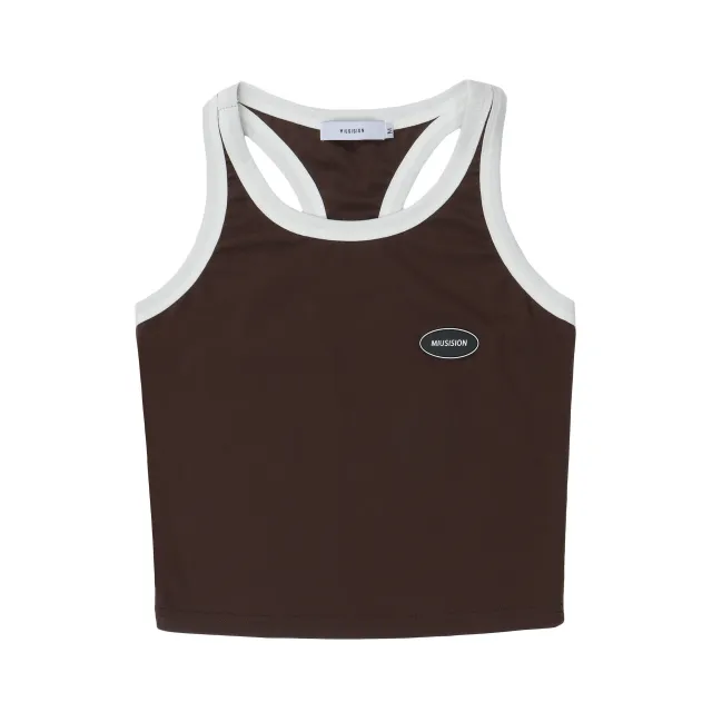Summer Women's Niche Cropped Street Vest T shirt Coffee - Shop at LoveMi