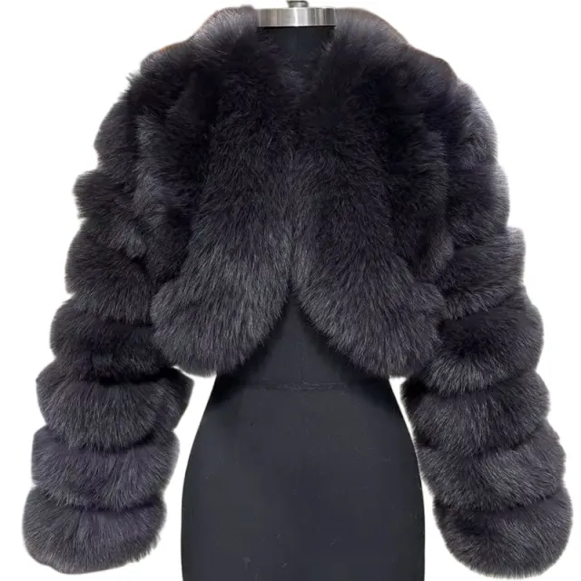 Short Stitching Winter Warm All matching Top Jacket Iron Gray - Shop at LoveMi