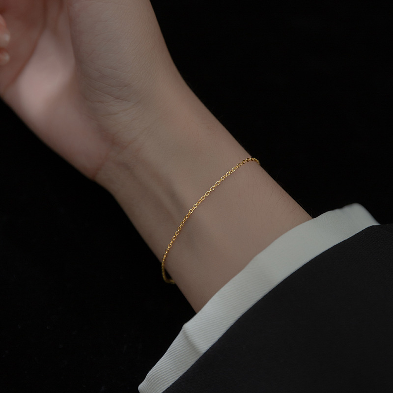 Simple Fashion Single Chain Bracelet All-match Slim