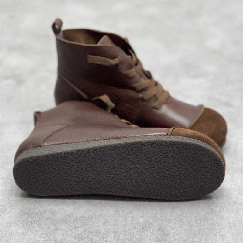 Title 16, Vintage leren Martin boots met zachte zool en p...