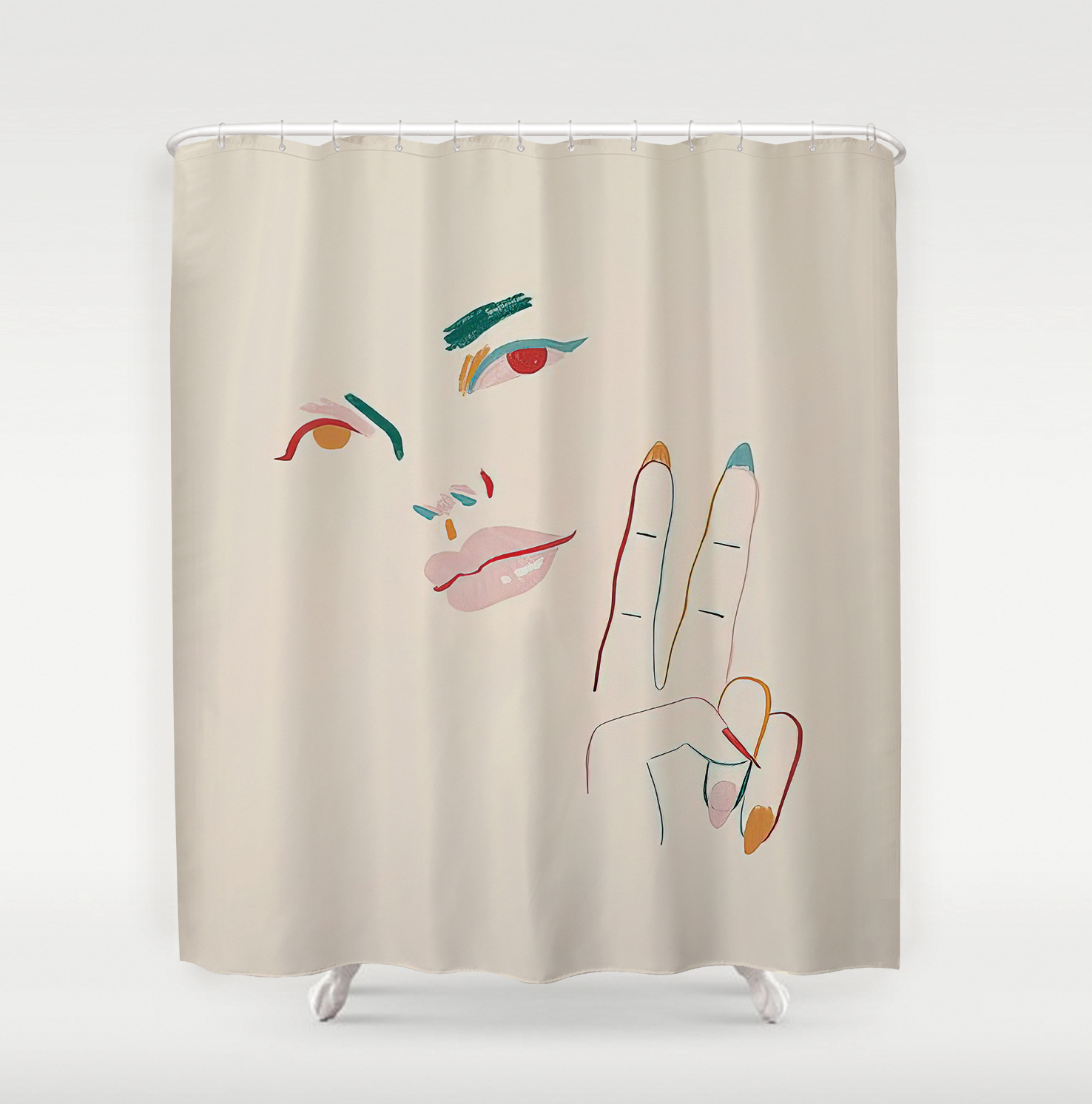 Digital Printing Polyester Waterproof Shower Curtain Xt1880 - Shop at LoveMi