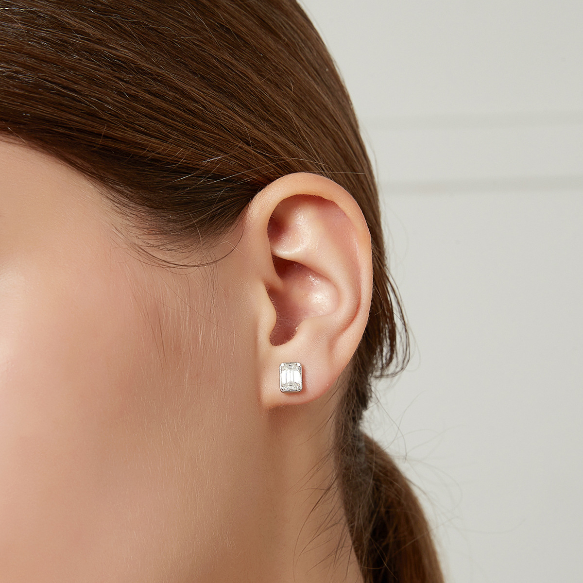 Fashion Geometric Square Ear Studs Niche