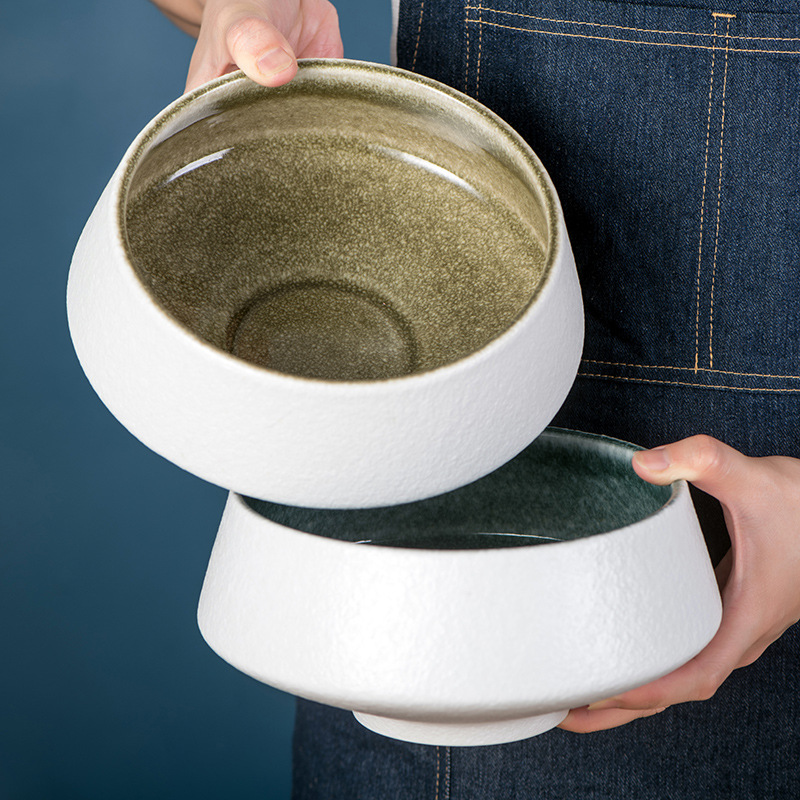 Nordic Ceramic Footed Bowl Creative Western-style Household Rice Bowl 4