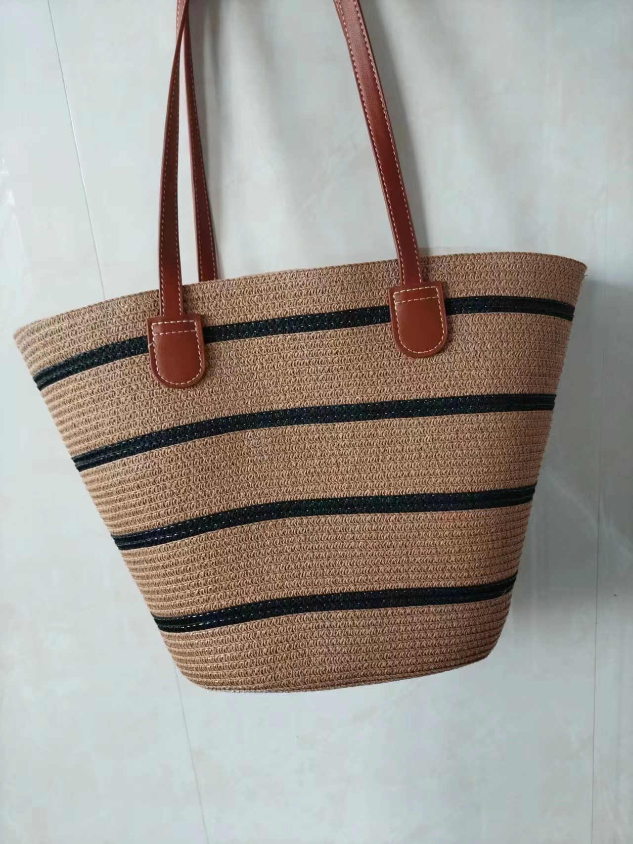 All-matching Straw Mori Style Woven Bag Ins — foto 3
