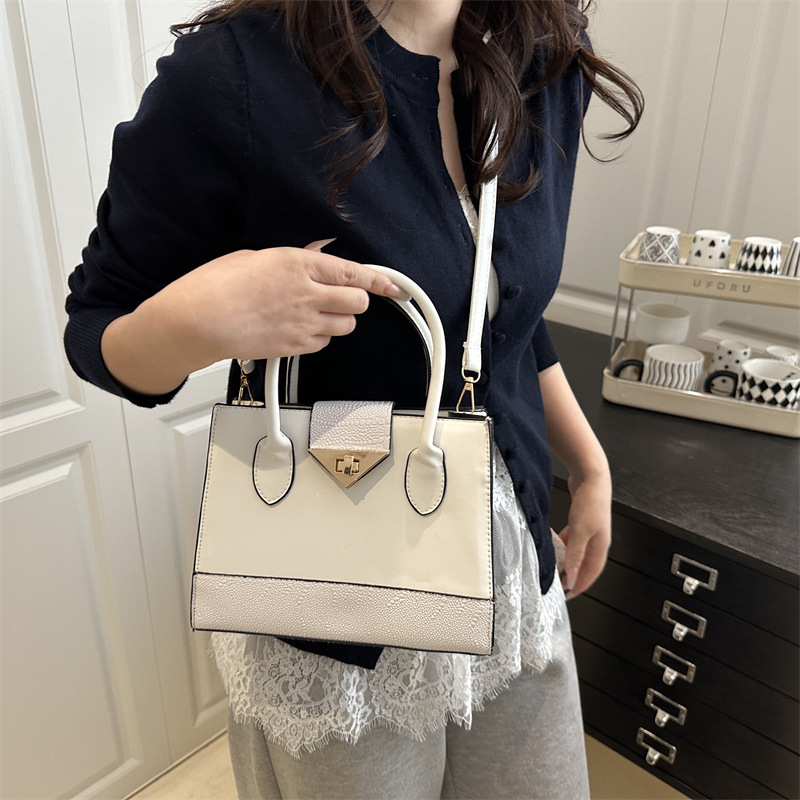 Patchwork Shoulder Tote Bag