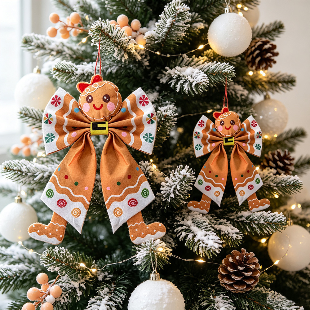 Fabric Bow Hanging Ornament, picture 4 of 7