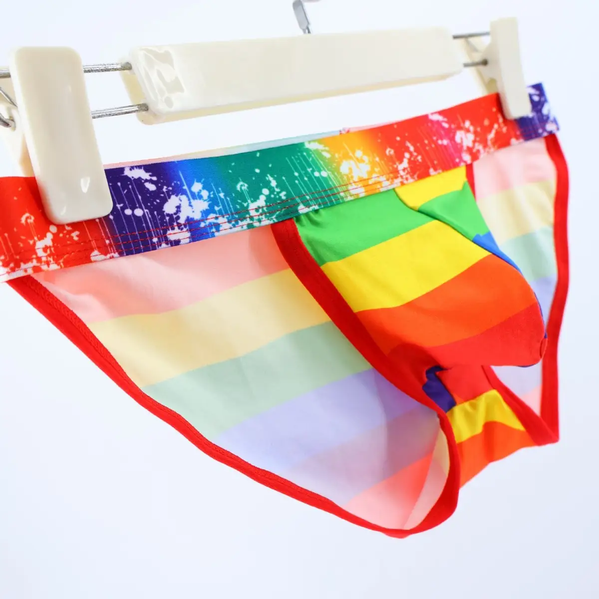Men's Rainbow Triangle Side-vented Breathable Underwear
