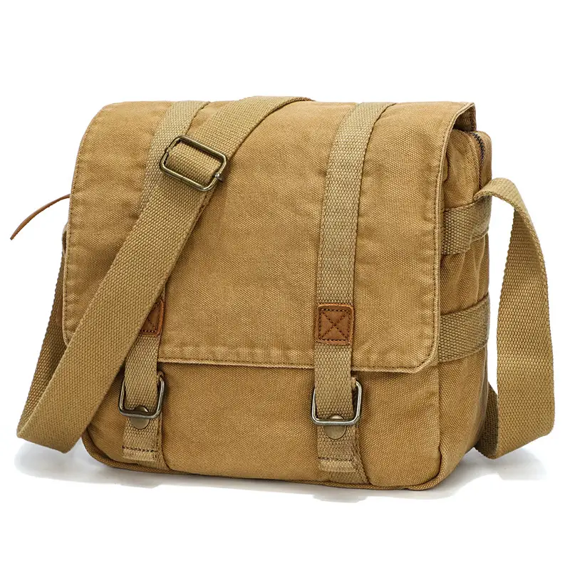 Fashion Men's Portable Retro Canvas Shoulder Bag