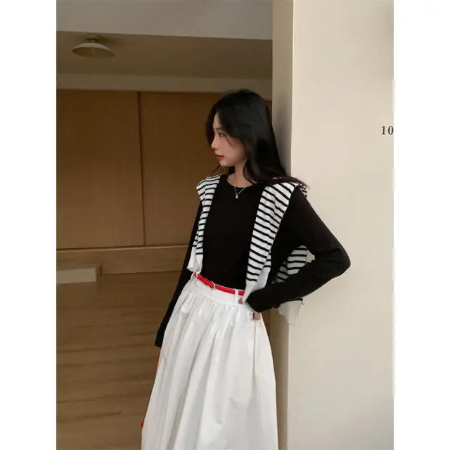 Women's Solid Color Simple Casual Versatile Top Black - Shop at LoveMi