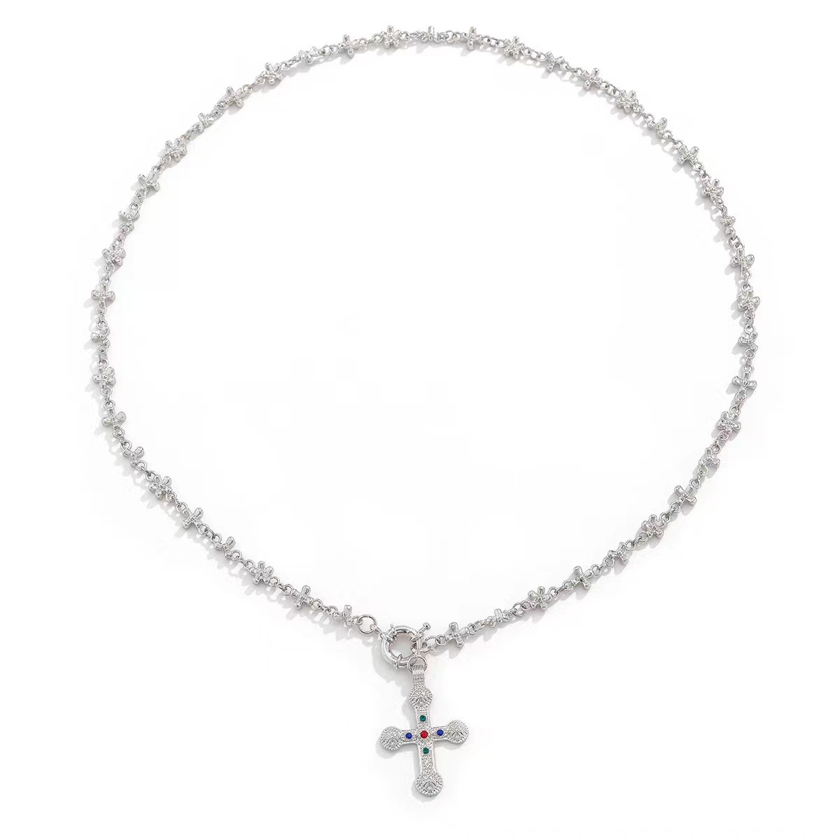 Personalized Rhinestone Y-shaped Necklace Suit