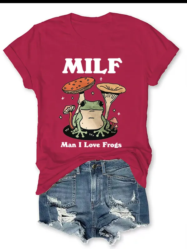 Fashion Toad Print Women's T shirt Red - Shop at LoveMi