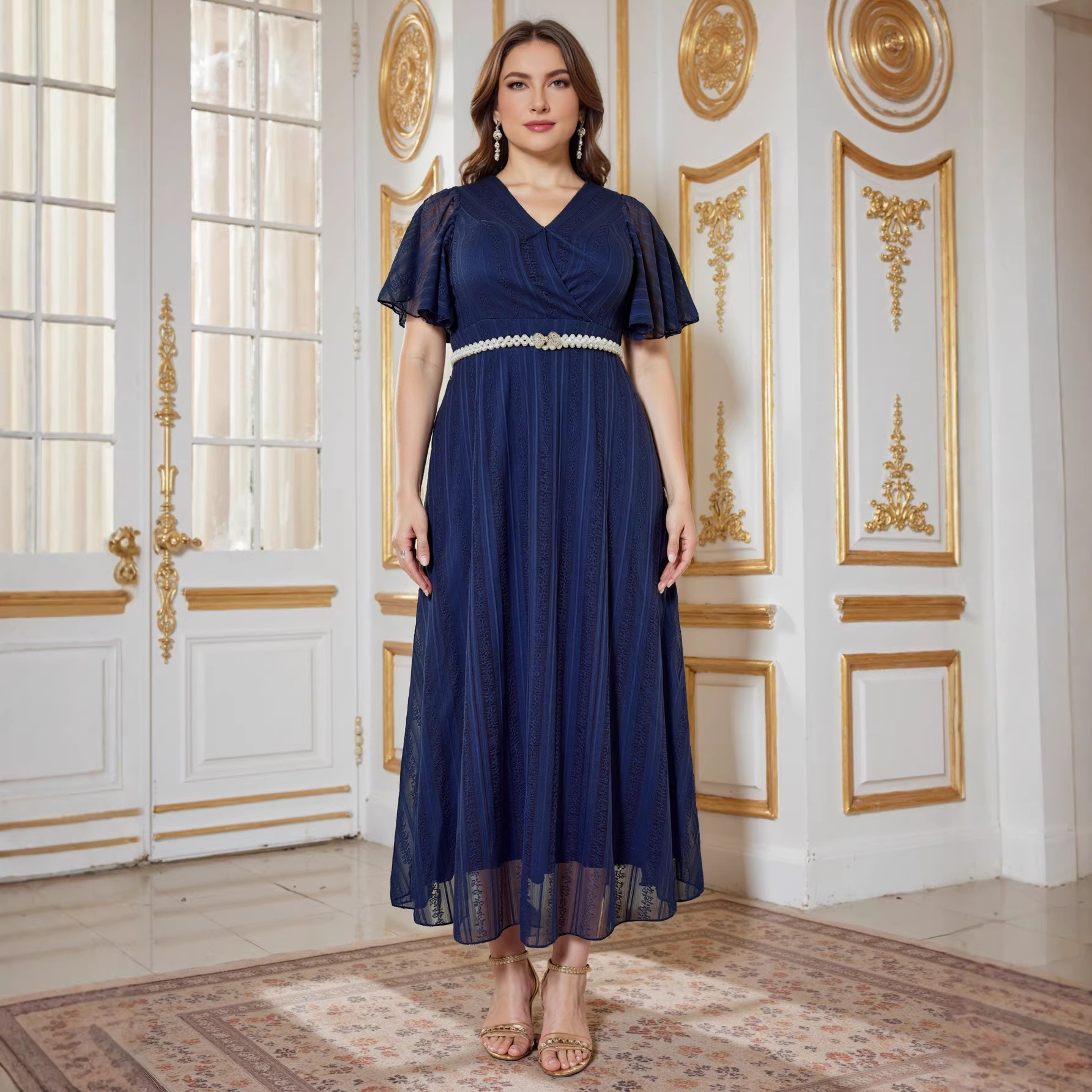 Elegant Evening Gown TikTok-style Plus-size Womens Dress