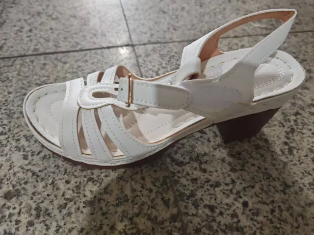 Peep Toe Wedge Platform Women's Sandals White - Shop at LoveMi