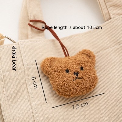 Bear Name Tape Brown