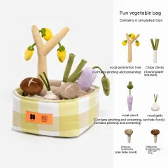 Hidden Food Consumption Physical Dog Food Leakage Educational Toys - Fun Fruit And Vegetable Bag - View 1