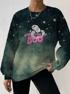 Women's Round Neck Sweater 3D Digital Printing - Zzy2023080219 - View 1