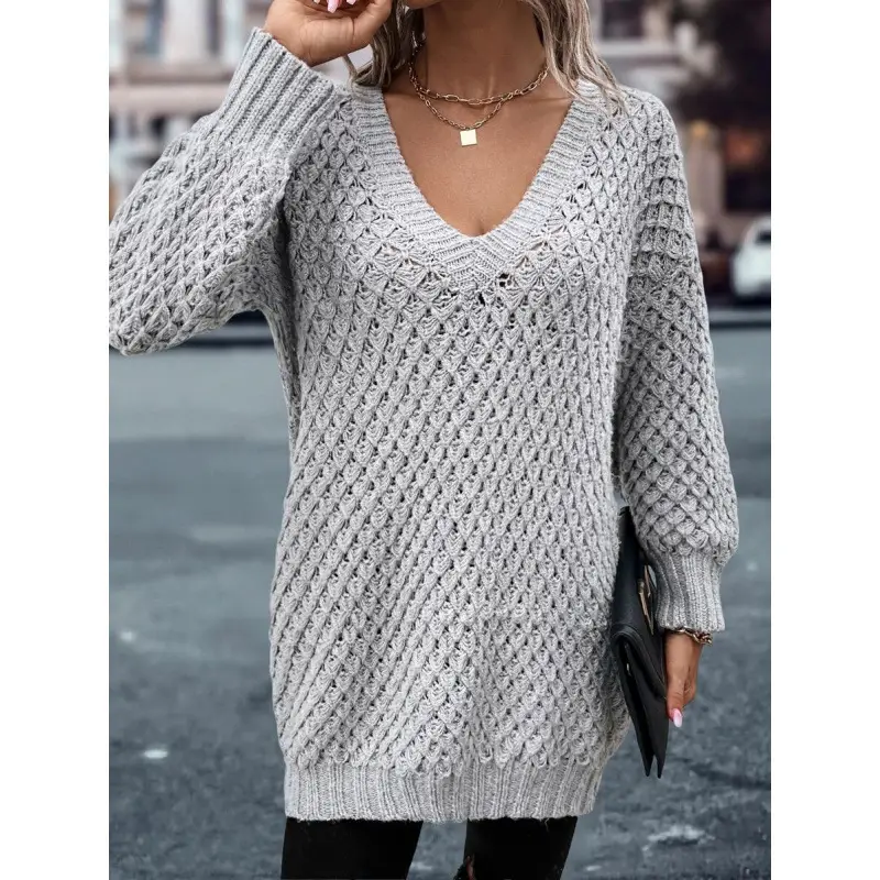 Laid-back Sweater With Ultra-thin Extra-long Sleeves