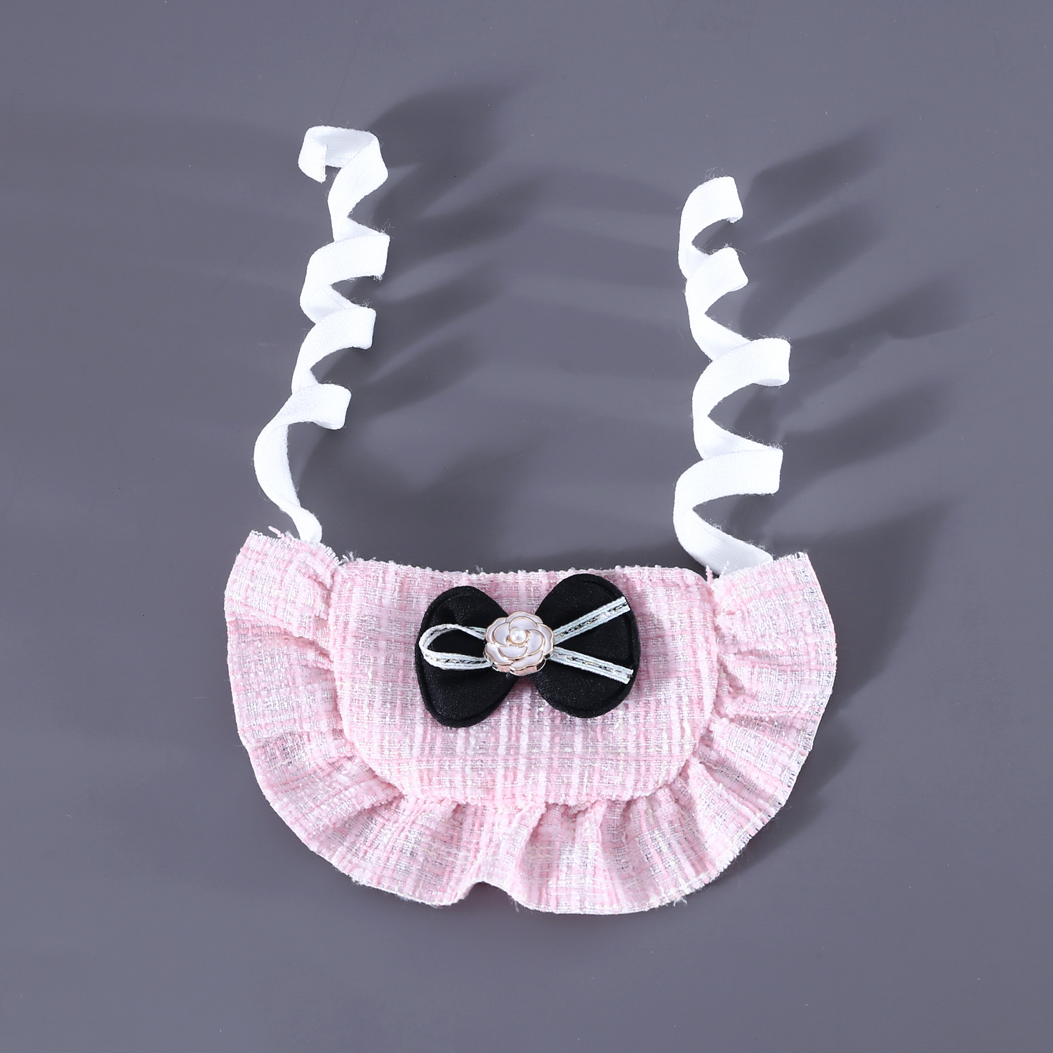 Pink Bow Bib