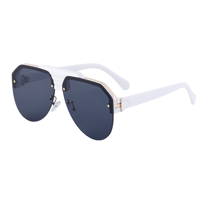 Fashionable Half-Frame Frog-Style For Men Outdoor UV-Protective Driving Sunglasses
