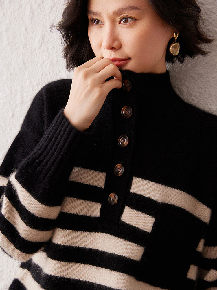 Cashmere Sweater Striped Sweater - Image 2