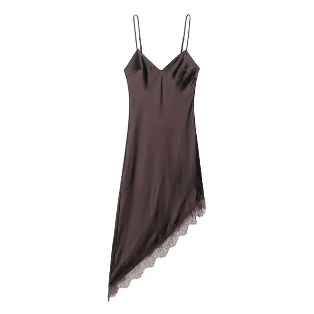 Women's Backless Sleeveless Dress Brown - Shop at LoveMi