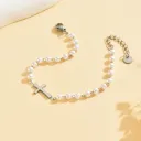 2 Pearl Cross Bracelet