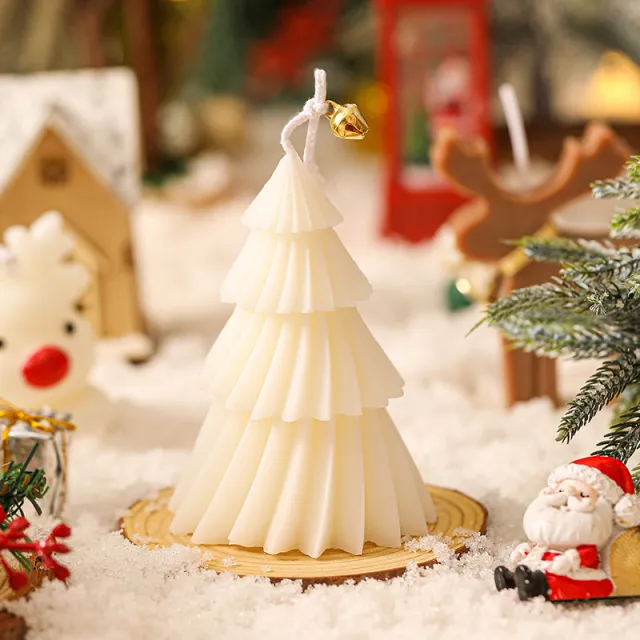 Ins Fragrance Christmas Gift Decoration Ornament Home Desktop Tree Aromatherapy Candle White - Shop at LoveMi