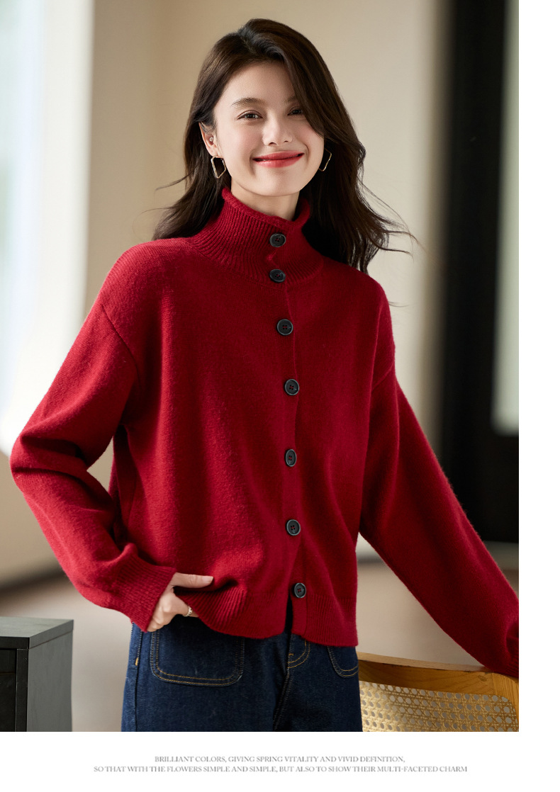 Title 7, Design Sense Niche Knitted Cardigan Women